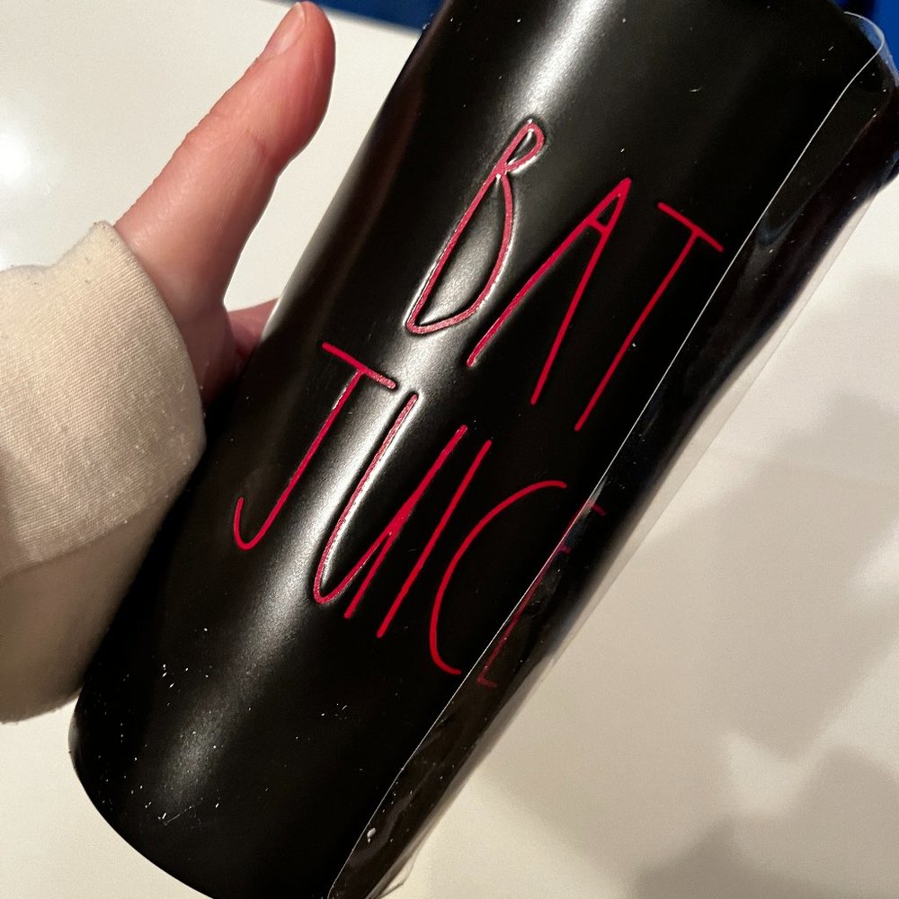 Rae Dunn Bat Juice -‎ NEW - Ceramic Travel Mug (mug)